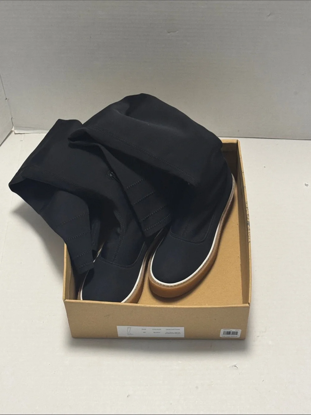 Free People  Black Outer Limits Stretch Boots Size 39 New in box